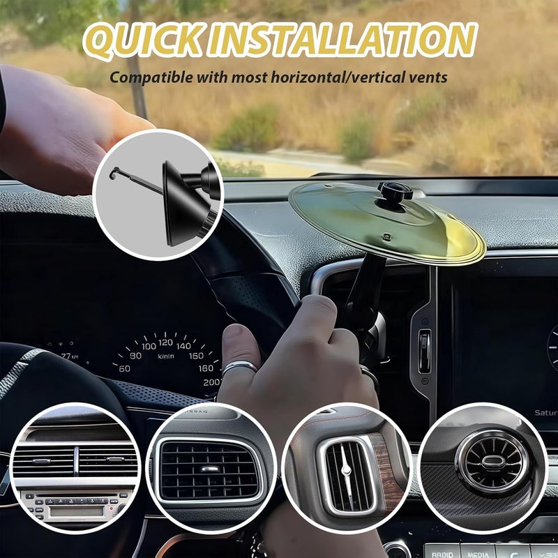 Ulker 2PCS Car Crash Cymbal Air Vent, Car Symbol Mini Drum Set for Car Dashboard, Fun Music Accessory for Drummers And Music Lovers, Easy Clip-On Drum Cymbals, Gifts for All Types of Vehicles - Image 3